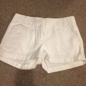 Women’s JCREW chino white shorts
